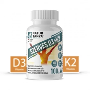 Natur Tanya szerves D3 és K2 +E vitamin 100x