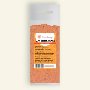 Toldi fűszer Cayenne bors őrölt 30g