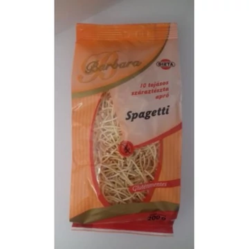 Barbara gluténmentes tészta spagetti 200g