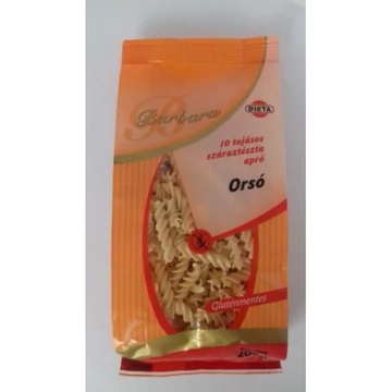 Barbara gluténmentes tészta orsó 200g