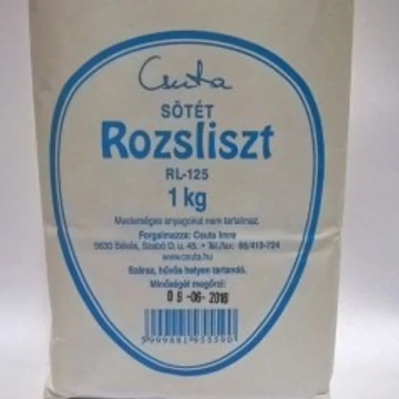 Csuta Rozsliszt RL 125 barna sötét 1kg