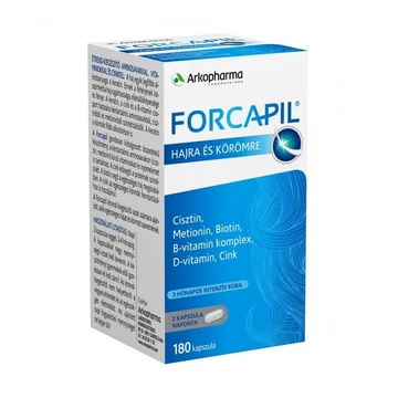 Forcapil haj és köröm növekedést elősegítő kapszula 180x