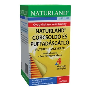 Naturland Görcsoldó és puffadásgátló filteres tea 25x