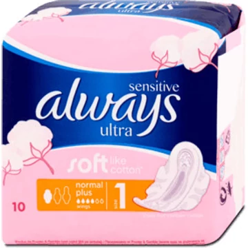 Always ultra sensitive normál plusz betét 10db