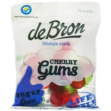 DeBron Cseresznyés gumicukor cukormentes 90g