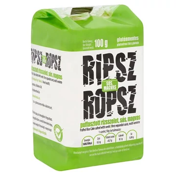 Ripsz Ropsz puffasztott rizsszelet sós magvas 100g