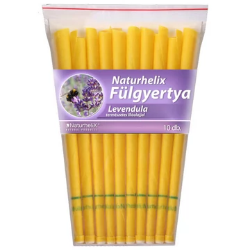 Natúrhelix Fülgyertya levendula 10db
