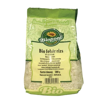 Biopont Fehér rizs bio hosszú szemű 500g