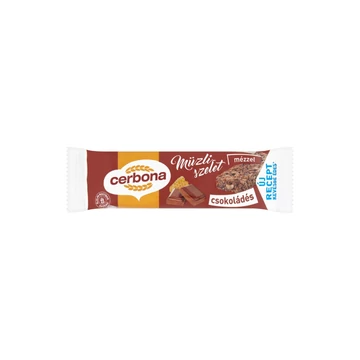 Cerbona szelet csokoládés mézzel 20g