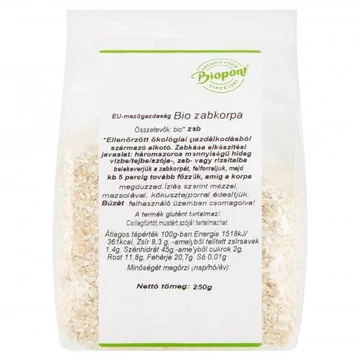 Biopont Zabkorpa bio 250g