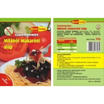 Mester Gluténmentes milánói makaróni alap 50g