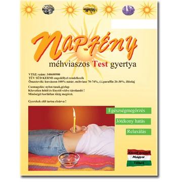Napfény testgyertya kamilla 10x