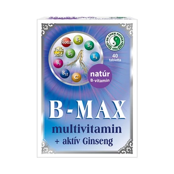 Dr.Chen B-max multivitamin és aktiv ginseng 1000mg 40x