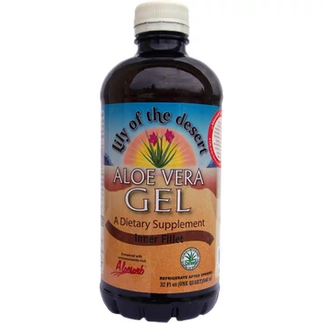 Aloe vera gél filézett 99.5%  Lily of the desert 946ml