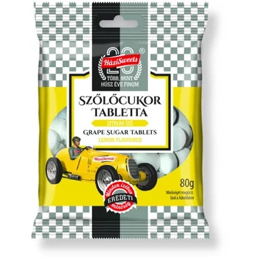 Házisweets szőlőcukor citrom 80g