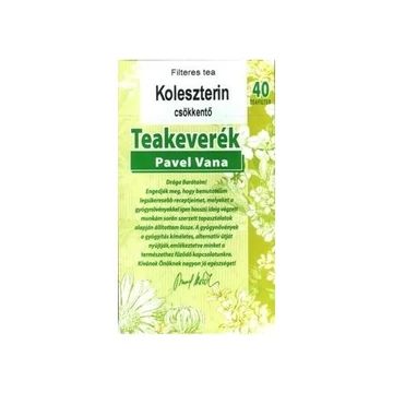 Pavel Vana tea koleszterinszint csökkentő 40x1,6g 64g