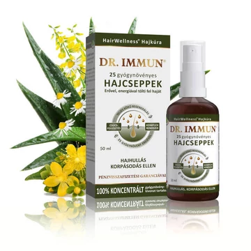 Dr Immun hajcseppek 25 gyógynövény kivonattal 50ml