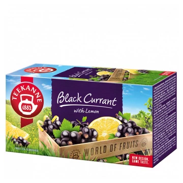 Teekanne gyümölcstea Blackcurrant with lemon filt. 20x