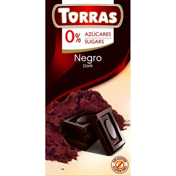Torras Diabetikus étcsokoládé Dark HCN 75g