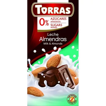 Torras Diabetikus mandulás tejcsoki gluténmentes HCN 75g