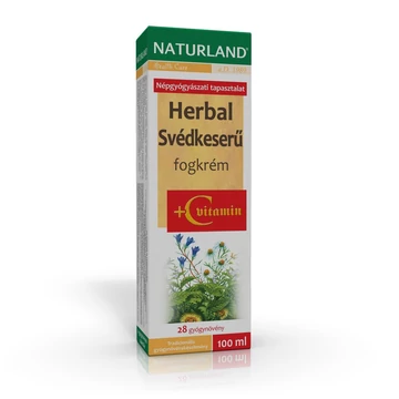 Naturland herbal svédkeserű fogkrém+ c vitamin 100ml