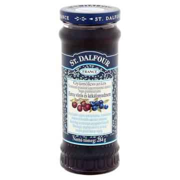 St.Dalfour vörös+kék áfonya lekvár 284g
