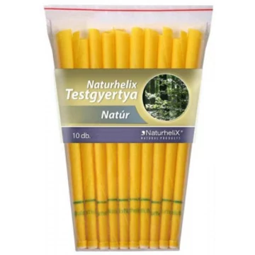 Natúrhelix testgyertya natúr 10db