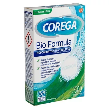Corega Tabs műfogsortisztító tabletta Bio formula 30x