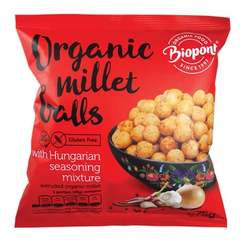 Biopont Extrudált Kölesgolyó magyaros gluténmentes 75g