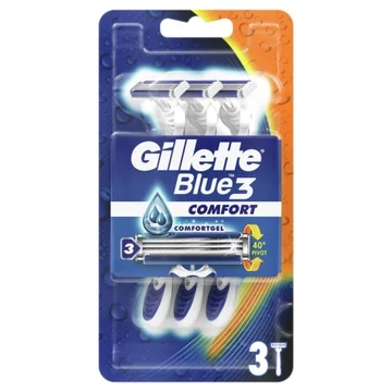 Gillette borotva Blue 3 eldobható kék 3x