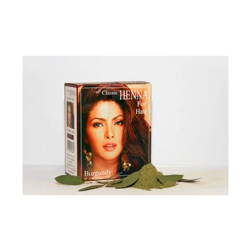 Classic Henna hajszínező por Burgundi Vörös 100g