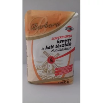 Barbara gluténmentes lisztkeverék kenyér és kelttészták 1kg