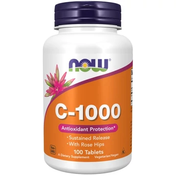 Now C 1000 Vitamin tabletta Rose Hips nyújtott felsz 100x