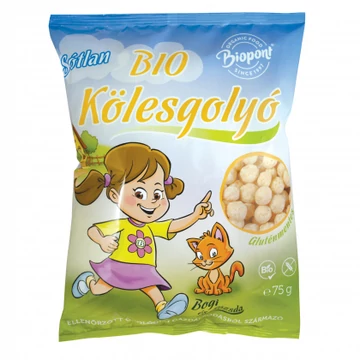 Biopont Extrudált Kölesgolyó Bogi sótlan,gluténmentes 75g