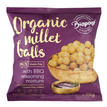 Biopont Extrudált Kölesgolyó barbecue gluténmentes 75g
