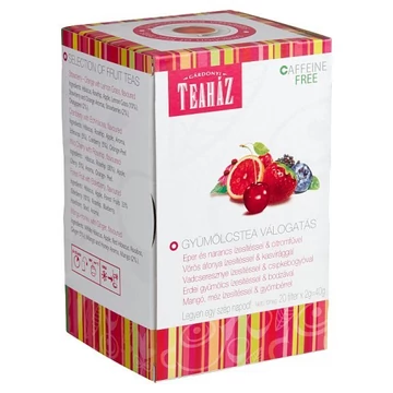 Gárdonyi Teaház gyümölcstea válogatás filteres 20x