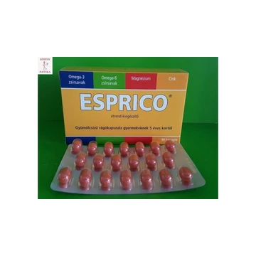 Esprico gyümölcsizű rágókapszula gyermekeknek 60x