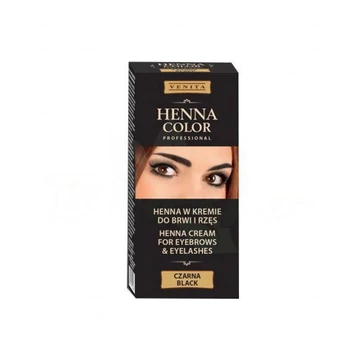 Henna Color szempilla és szemöldök krémfesték fekete 15ml