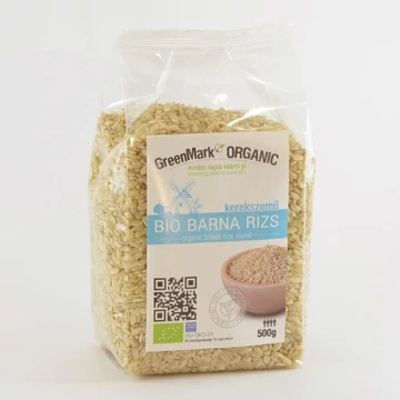 GreenMark bio Rizs barna kerekszemű 500g