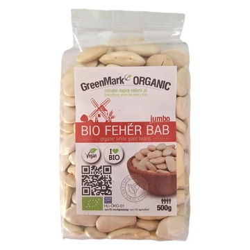 Kidney fehér bab nagyszemű bio GreenMark 500g