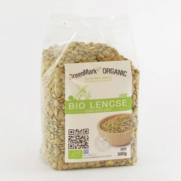GreenMark bio lencse zöld 500g