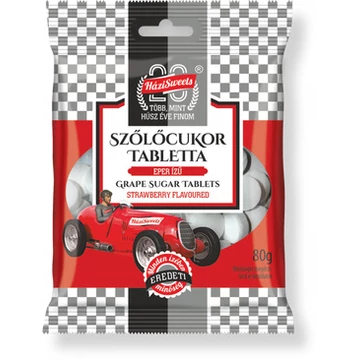 Házisweets szőlőcukor epres 80g