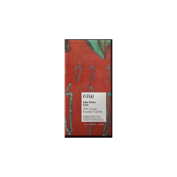 Vivani bio csokoládé edel bitter chili 100g
