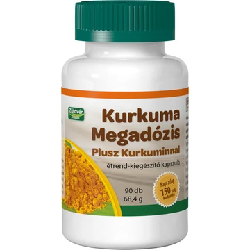 Zöldvér Kurkuma Megadózis Plusz Kurkuminnal kapszula 90x