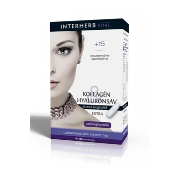 Interherb Kollagén&amp;Hyaluronsav&amp;Keratin Extra tabletta 30x