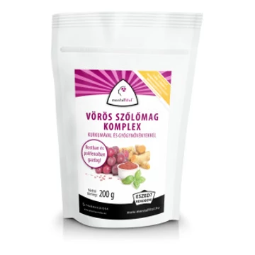 Pharmacoidea Mentalfitol vörös szőlőmag őrlemény+kurkuma 200g