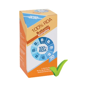 Ocso B-vitamin komplex 100% RDA tabletta 30x
