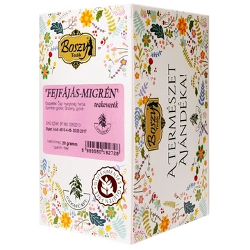 Boszy-tea Fejfájás-Migrén teakeverék filter 20x1g 20x