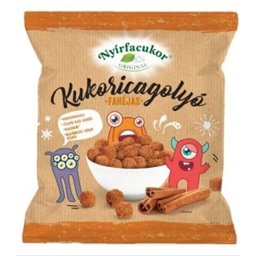Nyírfacukor fahéjas,gluténmentes kukoricagolyó 60g