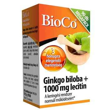 BioCo ginkgo biloba+1000mg Lecitin kapszula MEGAPACK 90x